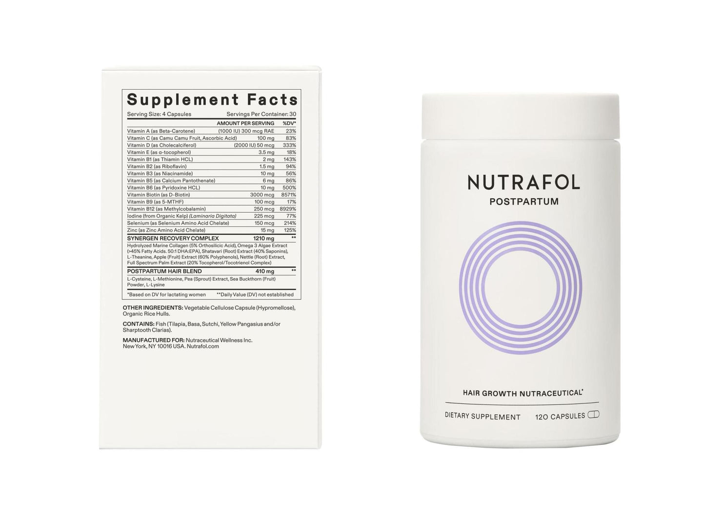 NUTRAFOL POSTPARTUM 3 MONTH PACK